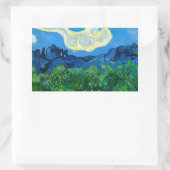 Van Gogh Olijfbomen in een bergachtig landschap Rechthoekige Sticker (Tas)