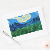 Van Gogh Olijfbomen in een bergachtig landschap Rechthoekige Sticker (Envelop)