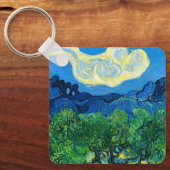 Van Gogh Olijfbomen in een bergachtig landschap Sleutelhanger (Voorkant)
