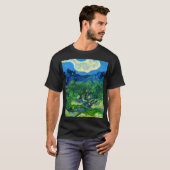 Van Gogh Olijfbomen in een bergachtig landschap T-shirt (Voorkant volledig)
