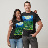 Van Gogh Olijfbomen in een bergachtig landschap T-shirt (Unisex)