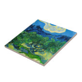 Van Gogh Olijfbomen in een bergachtig landschap Tegeltje (Zijkant)