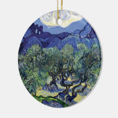 Van Gogh - olijfbomen in een berglandschap Keramisch Ornament (Links)