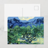 Van Gogh - Olijfbomen met Alpilles in achtergrond Briefkaart (Voorkant / Achterkant)