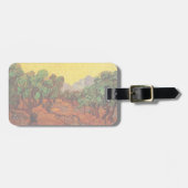 Van Gogh Olijfbomen met gele hemel en zon Bagagelabel (Voorkant horizontaal)