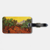 Van Gogh Olijfbomen met gele hemel en zon Bagagelabel (Achterkant horizontaal)