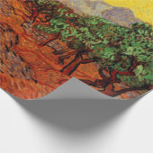 Van Gogh Olijfbomen met gele hemel en zon Cadeaupapier (Hoek)