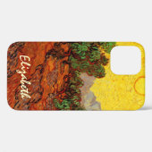 Van Gogh Olijfbomen met gele hemel en zon Case-Mate iPhone Case (Achterkant (horizontaal))