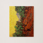 Van Gogh Olijfbomen met gele hemel en zon Legpuzzel (Verticaal)