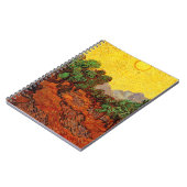 Van Gogh Olijfbomen met gele hemel en zon Notitieboek (Linkerzijde)
