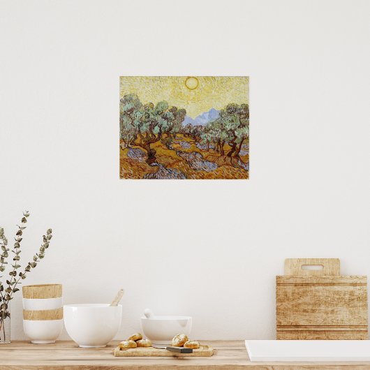 Van Gogh - Olijfbomen Poster (Keuken)