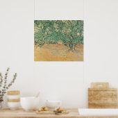 Van Gogh olijfboomgaard - saliegroene natuur kunst Poster (Keuken)