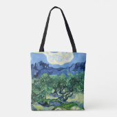 Van Gogh - Olijven met Alpilles Background Tote Bag (Achterkant)