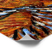 Van Gogh - Olijven met gele hemel en zon Poster (Hoek)