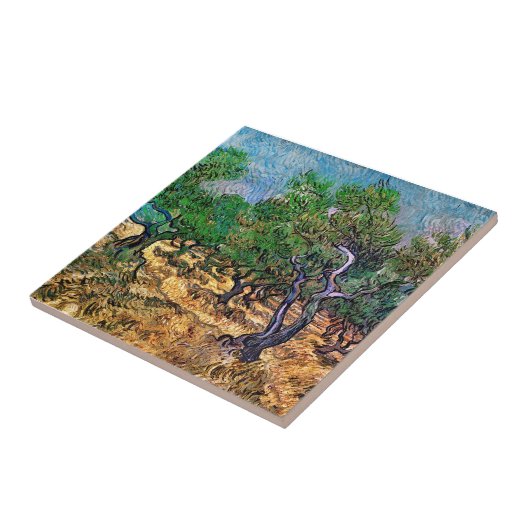 Van Gogh - Olive Grove Tegeltje (Zijkant)