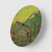 Van Gogh Olive Grove w Picking Figures  Art Ronde Klok (Hoek)