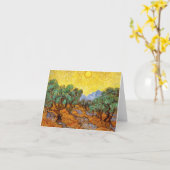 Van Gogh Olive Trees Note Card Kaart (Gele Bloem)