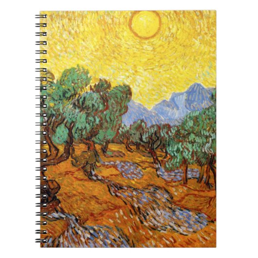 Van Gogh Olive Trees notebook Notitieboek (Voorkant)