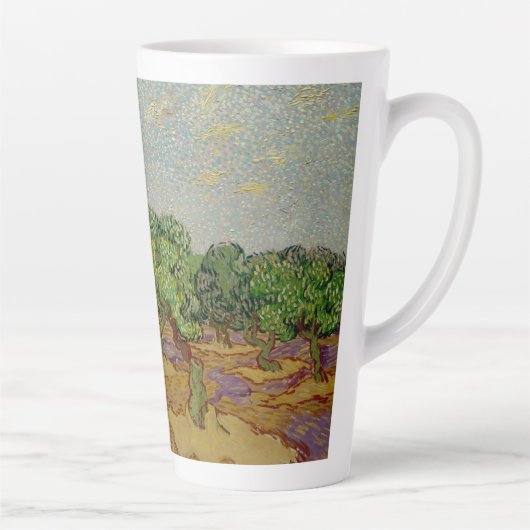 Van Gogh Olive Trees Painting Latte Mug Mok (Rechts)