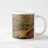 Van Gogh Olive Trees tegen een helling van een heu Grote Koffiekop (Rechts)