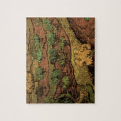 Van Gogh Olive Trees tegen een helling van een heu Legpuzzel (Verticaal)