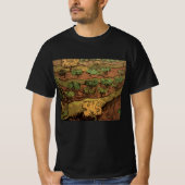 Van Gogh Olive Trees tegen een helling van een heu T-shirt (Voorkant)
