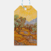 Van Gogh Olive Trees Yellow Sun Sky Cadeaulabel (Voorkant)