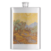 Van Gogh Olive Trees Yellow Sun Sky Flacon (Voorkant)