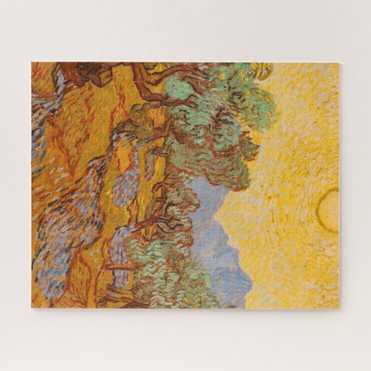 Van Gogh Olive Trees Yellow Sun Sky Legpuzzel (Horizontaal)