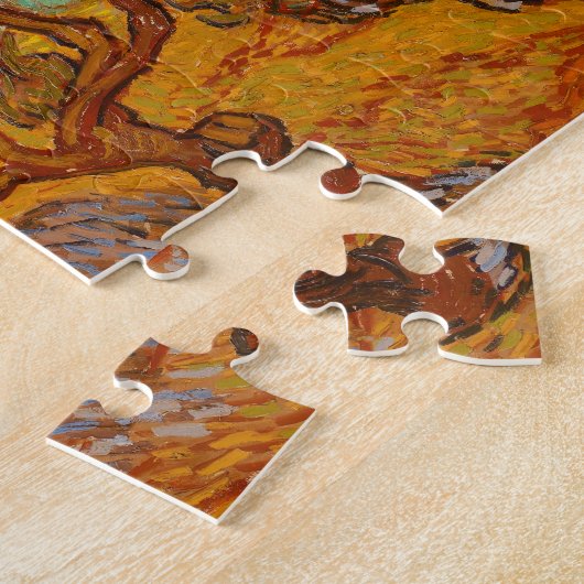 Van Gogh Olive Trees Yellow Sun Sky Legpuzzel (Zijkant)