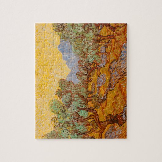 Van Gogh Olive Trees Yellow Sun Sky Legpuzzel (Verticaal)