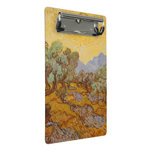 Van Gogh Olive Trees Yellow Sun Sky Mini Klembord (Schuin)