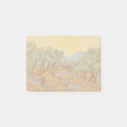 Van Gogh Olive Trees Yellow Sun Sky Post-it® Notes (Voorkant)