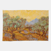Van Gogh Olive Trees Yellow Sun Sky Theedoek (Horizontaal)