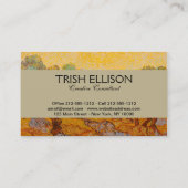 Van Gogh Olive Trees Yellow Sun Sky Visitekaartje (Achterkant)