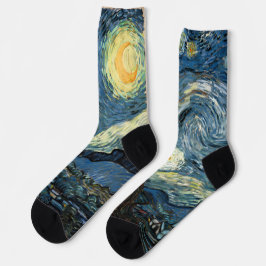 Van Gogh ontwerp van de sterrenhemel Sokken