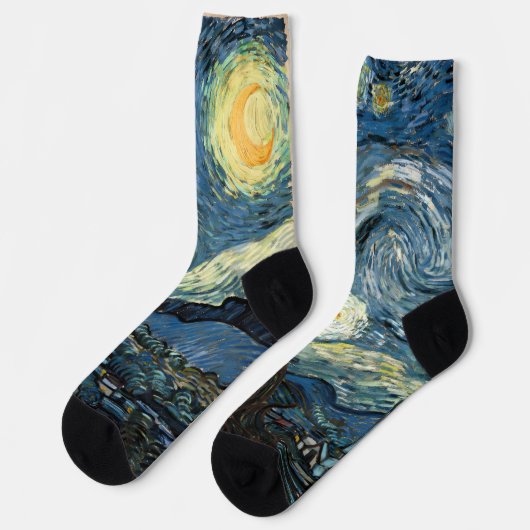 Van Gogh ontwerp van de sterrenhemel Sokken (Links)