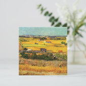 Van Gogh - Oogst in La Crau, landschapsschilderij (Staand voorkant)