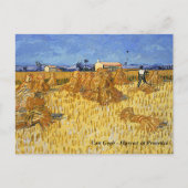 Van Gogh - Oogst in Provence Briefkaart (Voorkant)