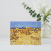 Van Gogh - Oogst in Provence Briefkaart (Staand voorkant)