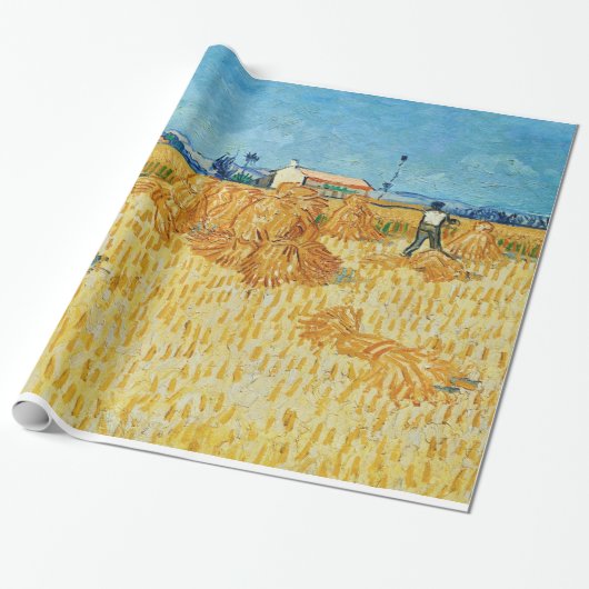 Van Gogh; Oogst in Provence Cadeaupapier (Uitgerold)
