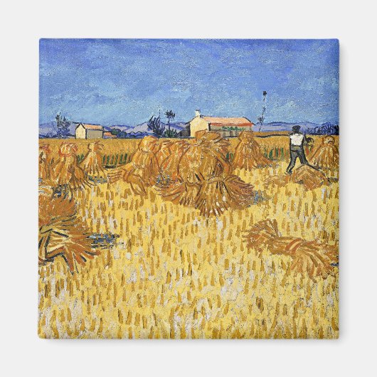 Van Gogh - Oogst in Provence Magneet (Voorkant)