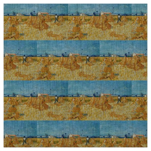 Van Gogh; Oogst in Provence Stof (Swatch)