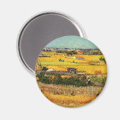 Van Gogh: Oogst op La Crau met Montmajour Magneet (Voorkant / Achterkant)