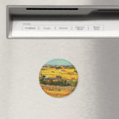 Van Gogh: Oogst op La Crau met Montmajour Magneet (Insitu (Vaatwasser))