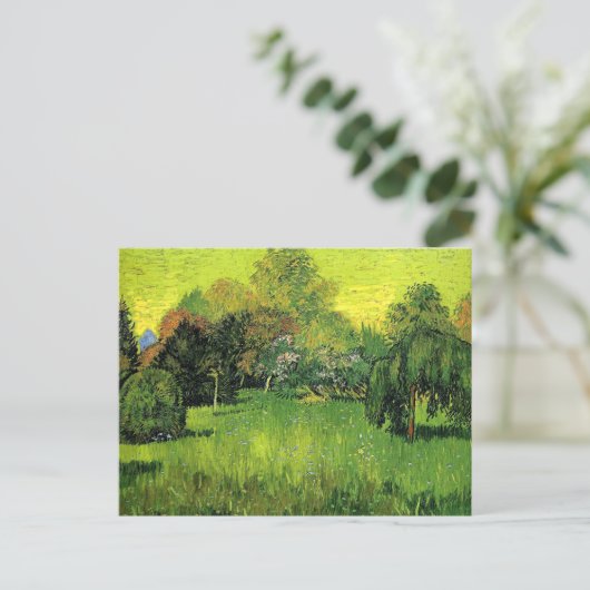 Van Gogh - Openbaar park met weepende wilg Briefkaart (Staand voorkant)
