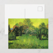 Van Gogh - Openbaar park met weepende wilg Briefkaart (Voorkant / Achterkant)