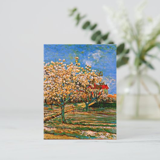 Van Gogh - Orchard in Blossom Briefkaart (Staand voorkant)