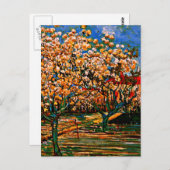 Van Gogh - Orchard in Blossom Briefkaart (Voorkant / Achterkant)