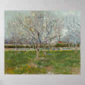 Van Gogh - Orchard in Blossom (plum Trees) Poster (Voorkant)
